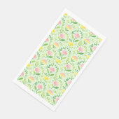 Frühlings-Pastell-Blumenmuster Serviette (Ecke)