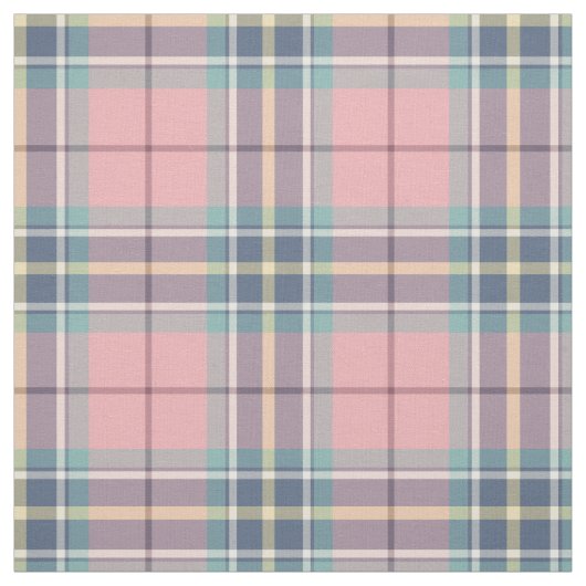 Frühlings-Pastell-Rosa, Blau, Aqua kariert Stoff (Muster)