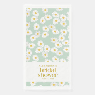 Frühlings-Pastell-Sage-Daisies-Brautparty Benutzer Serviette