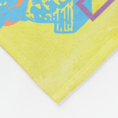 Frühlings-Pastellnamenscollagen-Fleece-Decke Fleecedecke (Ecke)