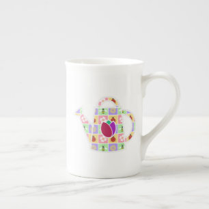 Frühlings-Patchwork-Spezialtasse Porzellantasse