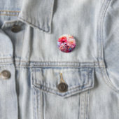 Frühlings-Pfingstrosen-Blüten-Garten-Aquarell Button (Beispiel)