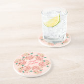 Frühlings-Pfirsich-Blumen-Garten-Blumendekoration Getränkeuntersetzer (Seite)