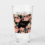 Frühlings-Pfirsich-Blumen-Garten-Blumendekoration Glas (Vorderseite)