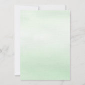 Frühlings-Regen-Brautparty-Einladung Einladung (Rückseite)