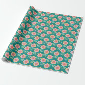 Frühlings-Retro-Blume Geschenkpapier (Ungerollt)