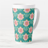 Frühlings-Retro-Blume Milchtasse (Rechte Ecke)