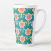 Frühlings-Retro-Blume Milchtasse (Rechts)