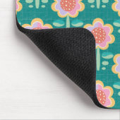 Frühlings-Retro-Blume Mousepad (Ecke)