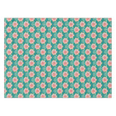 Frühlings-Retro-Blume Tischdecke (Vorderseite (Horizontal))