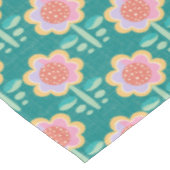 Frühlings-Retro-Blume Tischdecke (Schrägansicht)