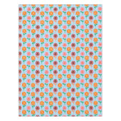 Frühlings-Retro-Blumen Tischdecke (Vorderseite)