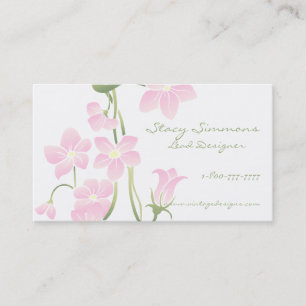 Frühlings-rosa Blumen-Geschäfts-Karten Visitenkarte