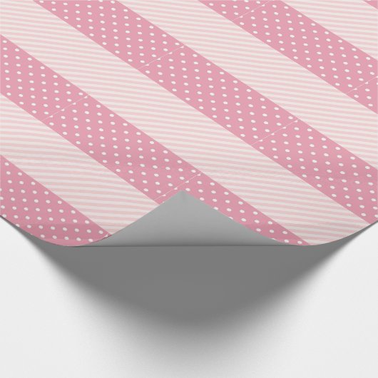 Frühlings-rosa Muster Geschenkpapier (Ecke)