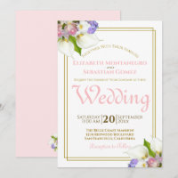 Frühlings-Rose & Calla Lilies Hochzeit in Gold und