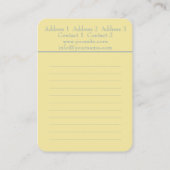 Frühlings-Rose - Visitenkarte (Rückseite)