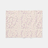 Frühlings-Rosé-Wiesen-Zweige Fleecedecke (Vorderseite (Horizontal))