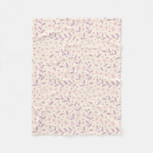 Frühlings-Rosé-Wiesen-Zweige Fleecedecke