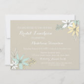 Frühlings-rustikale Brautmittagessen-mit Einladung (Rückseite)