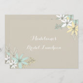 Frühlings-rustikale Brautmittagessen-mit Einladung (Vorne/Hinten)