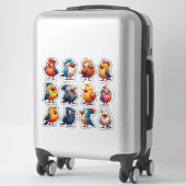 Frühlings-Sangvögel Dekoratives Sticker-Paket 🐦 Aufkleber (Koffer)
