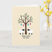 Frühlings-Schaf-Baum-Kunstkarte Karte (Gelbe Blume)
