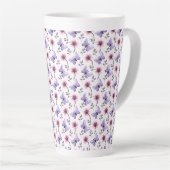 Frühlings-Schmetterling Blumen-Geschenk   Milchtasse (Rechte Ecke)