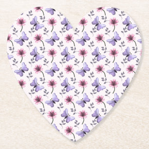 Frühlings-Schmetterling Blumen-Geschenk   Untersetzer