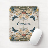 Frühlings-Schmetterling-Blumengarten im Vintage-St Mousepad (Mit Mouse)