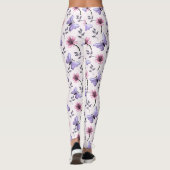 Frühlings-Schmetterling-Blumengeschenk Leggings (Rückseite)