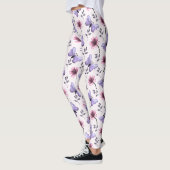 Frühlings-Schmetterling-Blumengeschenk Leggings (Links)