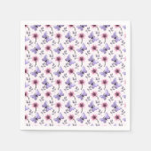 Frühlings-Schmetterling-Blumengeschenk Serviette (Vorderseite)