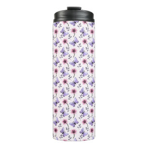Frühlings-Schmetterling-Blumengeschenk   Thermosbecher