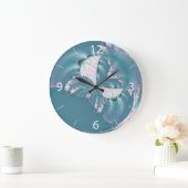 Frühlings Schmetterling Große Wanduhr (Zuhause)