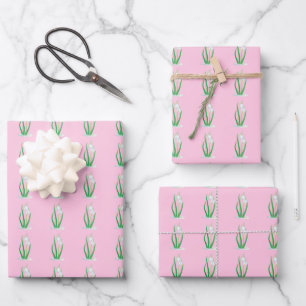 Frühlings-Schneeglöckchen (Galanthus nivalis) Past Geschenkpapier Set