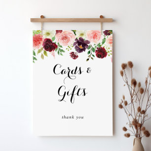 Frühlings-Schrift-Blumenkarten und Geschenke Schil Poster