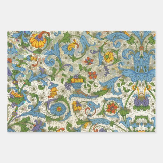 Frühlings-Set Floral, Positano und Fleuresse Geschenkpapier Set (Vorderseite 3)