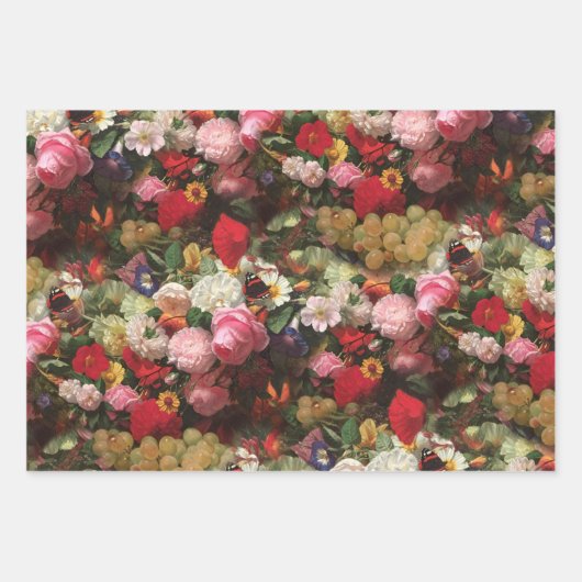 Frühlings-Set Floral, Positano und Fleuresse Geschenkpapier Set (Vorderseite 2)