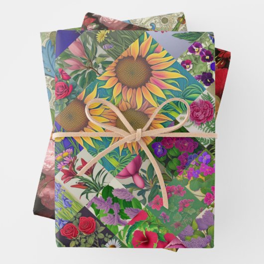 Frühlings-Set Floral, Positano und Fleuresse Geschenkpapier Set (Beispiel)