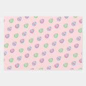 Frühlings-Set Osterbüsen, Blume & Eier Geschenkpapier Set (Vorderseite 3)