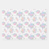 Frühlings-Set Osterbüsen, Blume & Eier Geschenkpapier Set (Vorderseite 2)