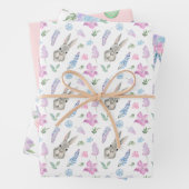 Frühlings-Set Osterbüsen, Blume & Eier Geschenkpapier Set (Beispiel)