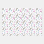 Frühlings-Set Osterbüsen, Blume & Eier Geschenkpapier Set (Vorderseite)