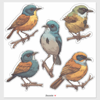 Frühlings-Singvogel-Aufkleber-Set-Kollektion 🐦 Aufkleber