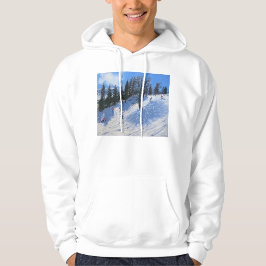 Frühlings-Skifahrer Verbier 2010 Hoodie (Vorderseite)