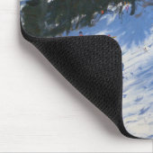 Frühlings-Skifahrer Verbier 2010 Mousepad (Ecke)