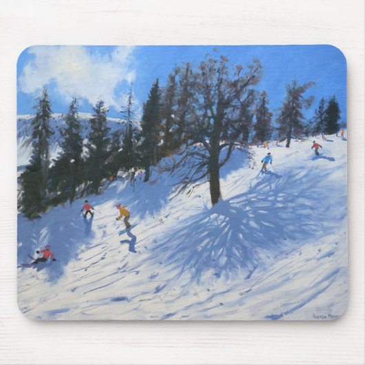 Frühlings-Skifahrer Verbier 2010 Mousepad (Vorne)