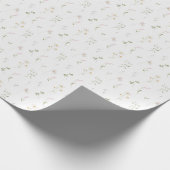 Frühlings-Sommer-Rosa-Wildblume Geschenkpapier (Ecke)