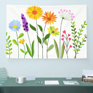 Frühlings Sommer Wildblumen Banner