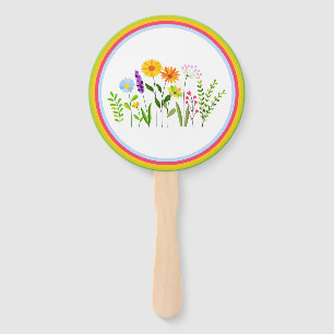 Frühlings-Sommer-Wildblumen Fächer